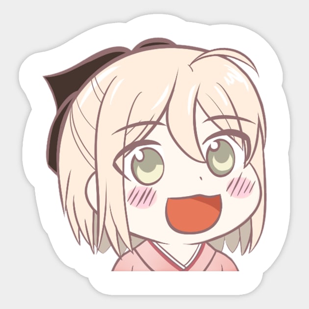 Sakura Saber OHAYOU! Sticker by MemeShark